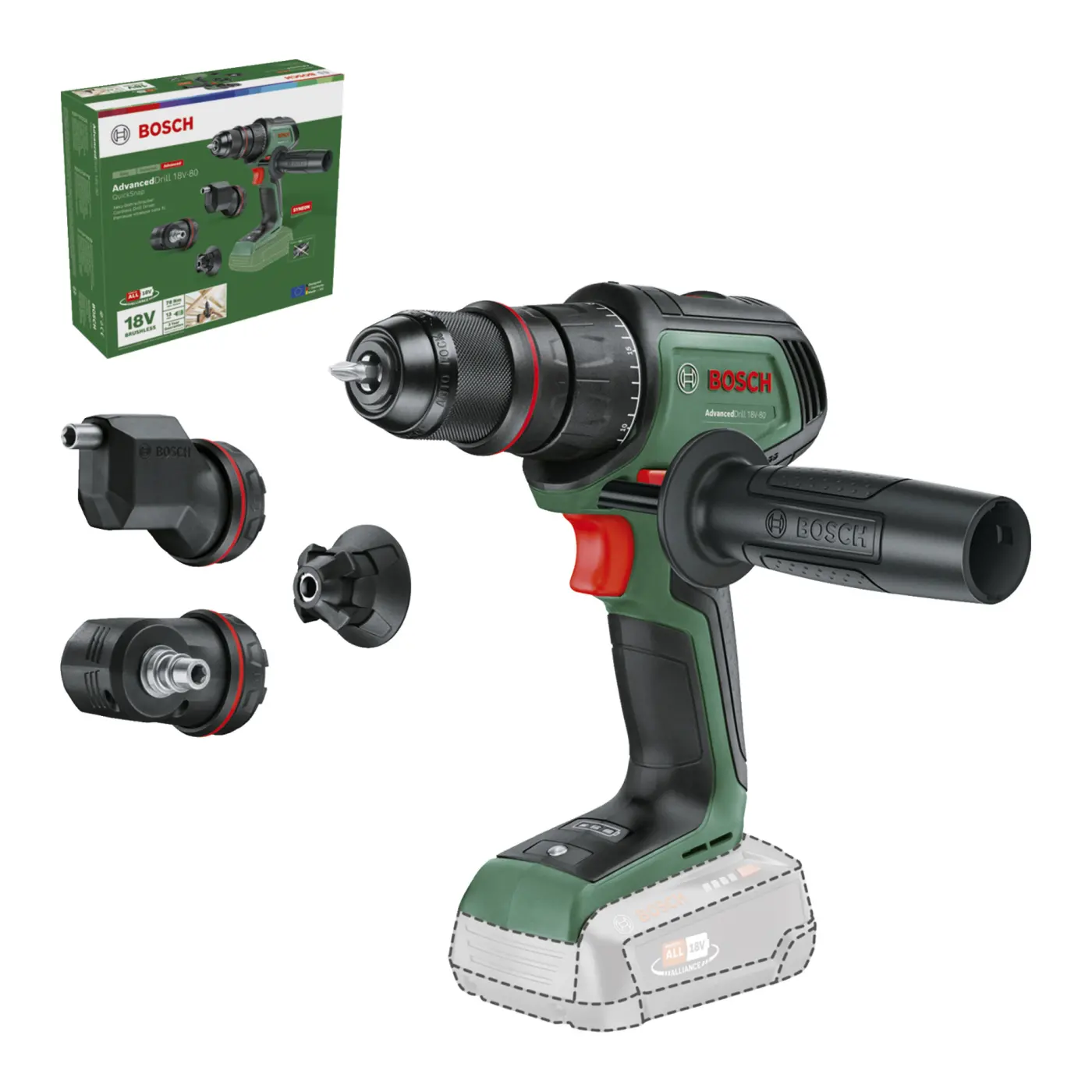 Bosch Bosch AdvancedDrill 18V-80 QuickSnap — foto del producto