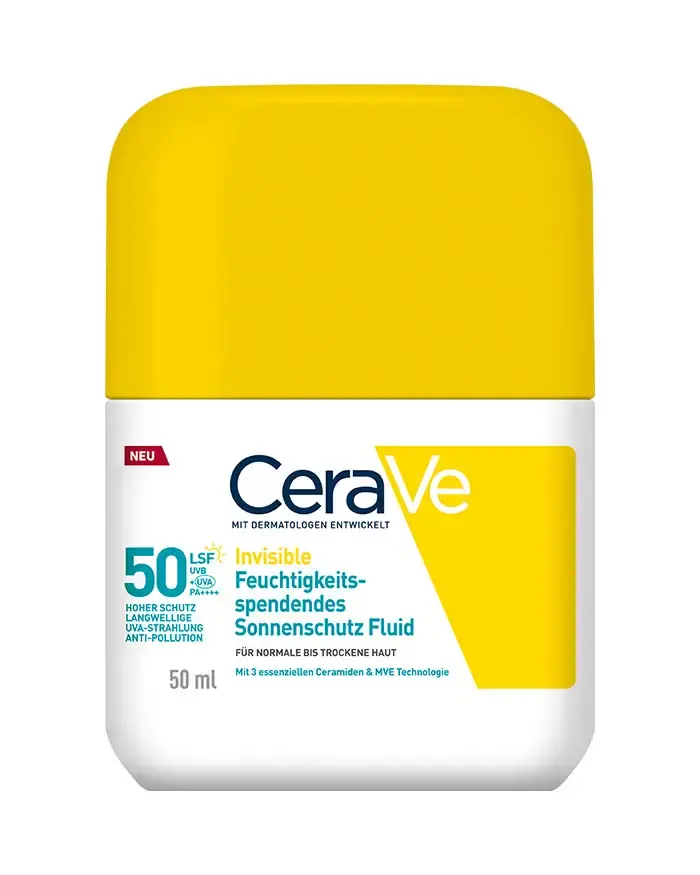 CeraVe Invisible Hydrating Fluid Sunscreen SPF 50 — product photo
