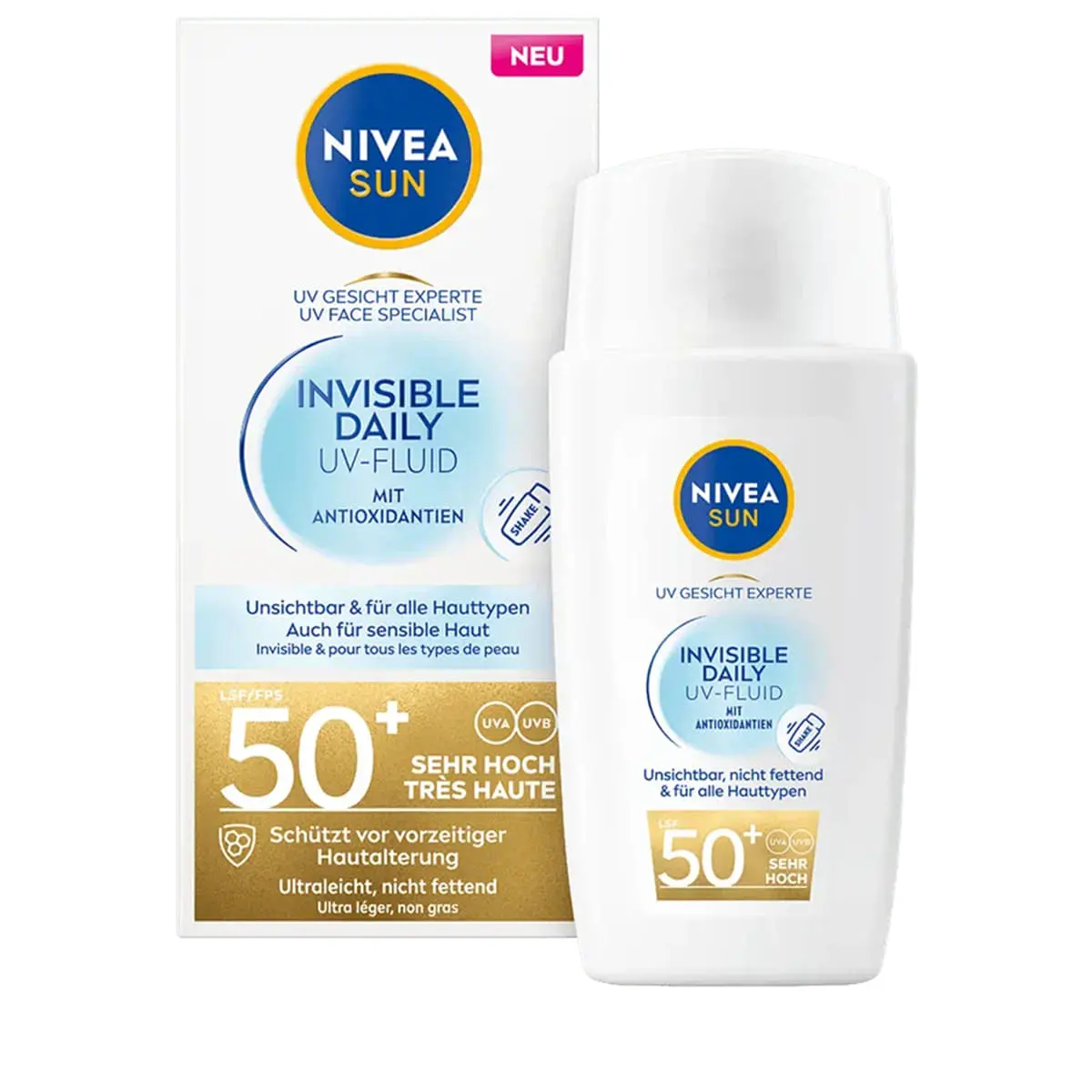 Nivea UV Face Expert Invisible Daily UV-Fluid SPF 50+ — product photo