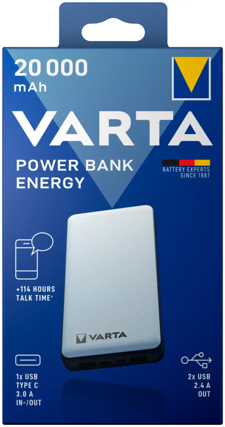VARTA Power Bank Energy 20000 (57978101111) — foto del producto